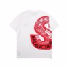 BALENCIAGA x SUPREME RED BLACK S T-SHIRT WHITE