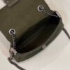 FI Baguette Chain Midi Green FF Fabric Bag For Woman 14.5cm/6in 8BR793AHW5F1F2L