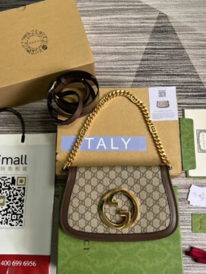 gg Blondie Shoulder Bag Beige For Women, Women’s Bags 11in/28cm gg 699268 K9GSG 8358