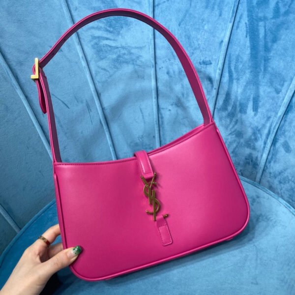YSSL Le 5 ¨¤ 7 Hobo Bag In Smooth Pink For Women 9in/23cm YSL 6572282R20W5623