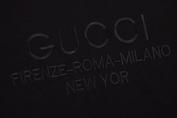 Gucci T-shirt with Embroidered Cities
