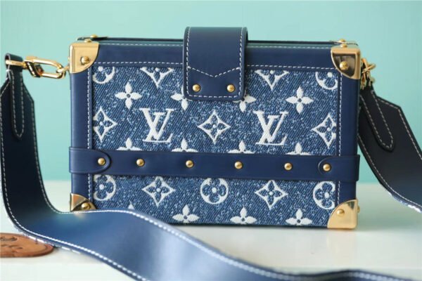 cb87723c LV Petite Malle Jacquard Since 1854 Blue For Women, Women¡¯s Handbags, Shoulder Bags And Crossbody Bags 7.5in/19cm LV?