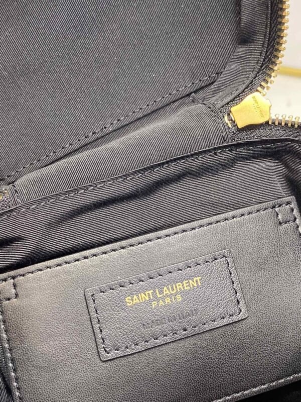 cbd1d3d8 YSSL Vanity Bag In Carr¨¦-Quilted Grain De Poudre Black For Women 6.4in/16.5cm YSL 649779DME271000