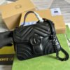 gg Marmont Mini Top Handle Bag Black For Women, Women’s Bags 8.3in/21cm gg ?
