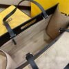 FI Canvas Tote Bag Cream/Black For Women, Handbags 18.1in/46cm FF 7VA480