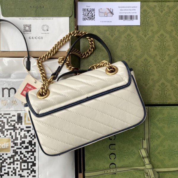 gg Marmont Matelass¨¦ Mini Bag  White For Women 9in/22cm gg