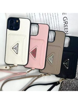 Pra Four Colors Card Bag iPhone Case