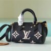 LV Nano Speedy Monogram Empreinte Arizona Beige/ Creme Beige For Women, Women¡¯s Bags, Shoulder And Crossbody Bags 6.3in/16cm LV