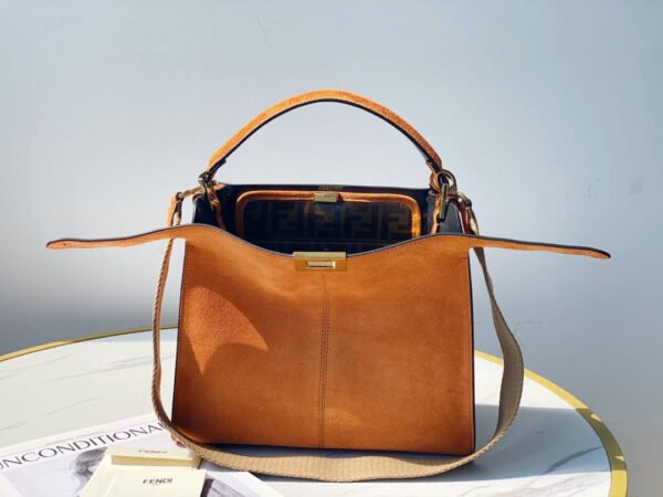 FI Peekaboo X-Lite Tote Medium Brown Bag For Woman 30cm/12in
