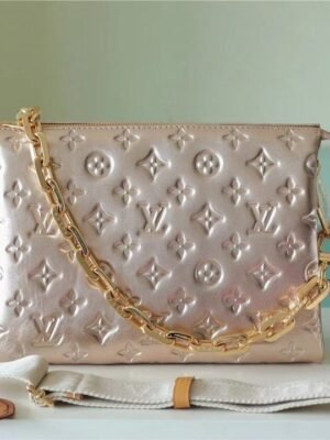 LV Coussin PM Bag Monogram For Women,  Shoulder And Crossbody Bag Taupe 10.2in/26cm LV?