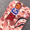 BAPE x BARBIE DOT CAMO SHARK FULL ZIP HOODIE PINK