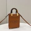 FI Sunshine Shopper Brown Mini Bag For Woman 13cm/5in