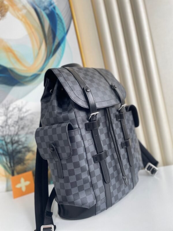 cf07cc5f LV Christopher PM Damier Graphite For Men, Bags, Backpack 17.3in/44cm LV N41379
