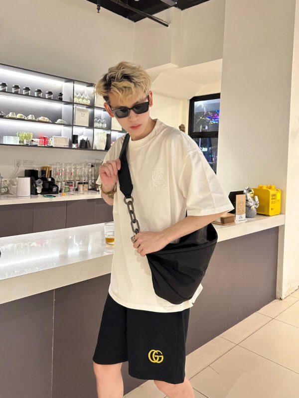 cf224c6e Loewe Embroidered Logo T-Shirt (White)