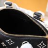 LV Speedy Bandouli¨¨re 20 Monogram Empreinte Black/White/Pink For Women, WoHandbags 8.1in/21cm LV M46088