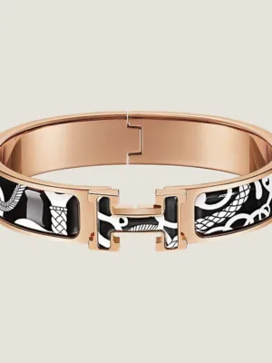 18K Clic H Panoplie Equestre Black Bracelet