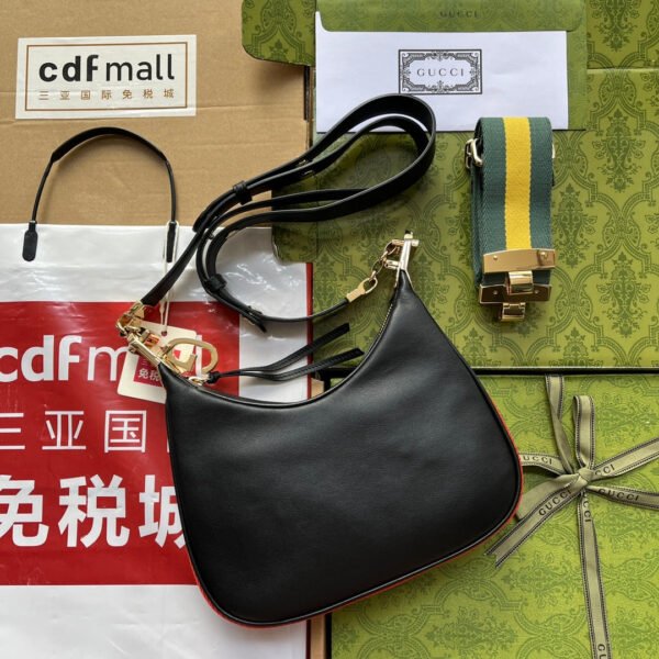 gg Atache Small Shoulder Bag White For Women, Women’s Bags 9in/23cm gg  ?699409 UXWBG 1037