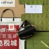 gg Horsebit 1955 Strap Wallet Black For Women, Women’s Bags 4.7in/12cm gg 699760 18YSG 1060