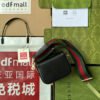 gg Horsebit 1955 Strap Wallet Black For Women, Women’s Bags 4.7in/12cm gg 699760 18YSG 1060