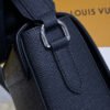 d06b5b88 LV New Flap Messenger Bag Taiga Black For Men, Bags, Shoulder And Crossbody Bags 11.1in/28.3cm LV M30807