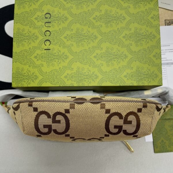gg Jumbo gg Belt Bag Camel And Ebony Jumbo gg Canvas For Women? 15.3in/39cm gg 696031 UKMDG 2570