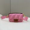FI Baguette Pink with Embroidery Small Bag For Woman 21cm/8in