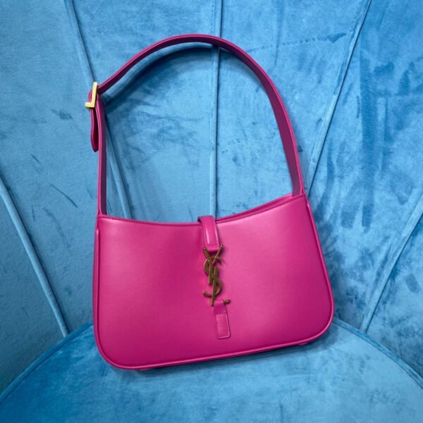 YSSL Le 5 ¨¤ 7 Hobo Bag In Smooth Pink For Women 9in/23cm YSL 6572282R20W5623