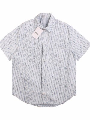 Dior Monogram Shirt (Blue/White)