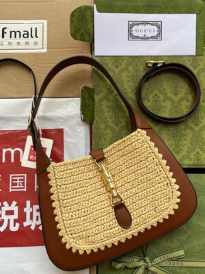 gg Jackie 1961 Small Bag Beige And Brown For Women, Women’s Bags 10.8in/27.5cm gg? ??