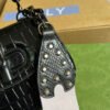 gg Bamboo 1947 Crocodile Mini Top Handle Blac Red For Women, Women’s Bags 6.7in/17cm gg