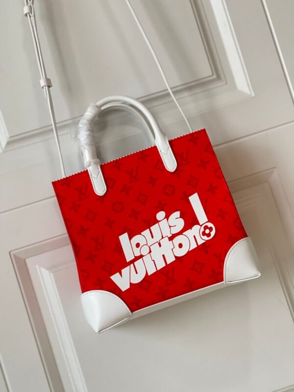 d4163a8c LV Litter Bag Vintage Monogram Canvas Red By Virgil Abloh For Men, Men¡¯s Bags, Shoulder And Crossbody Bags 9.4in/24cm LV