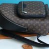 LV Josh Backpack Monogram Macassar For Men, Bags, Backpack 15.7in/40cm LV M45349