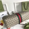 gg Ophidia gg Medium Tote Bag Beige/Ebony gg Supreme Canvas And Brown For Women 15in/38cm 631685 96IWB 8745