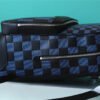 LV Campus Backpack Damier Infini 3D Navy Blue / Black For Men, Bags 39cm LV N50021