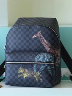 LV Discovery Backpack Damier Graphite Canvas For Men, Bags 40cm LV N45275