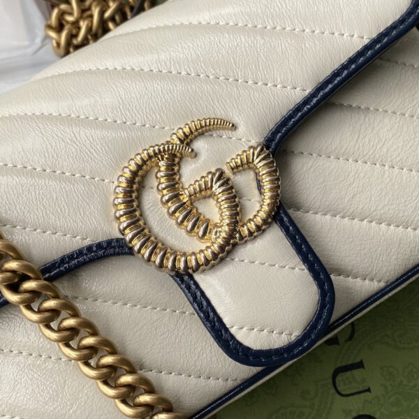 gg Marmont Matelass¨¦ Mini Bag  White For Women 9in/22cm gg