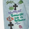 CHROME HEARTS SEX EMBROIDERED JEANS BLUE
