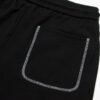 CHROME HEARTS WHITE EMBROIDERY SHORTS BLACK
