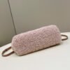 FI First Small Pink Mink Bag For Woman 26cm/10in