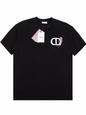 Dior T-Shirt with Floral CD Logo