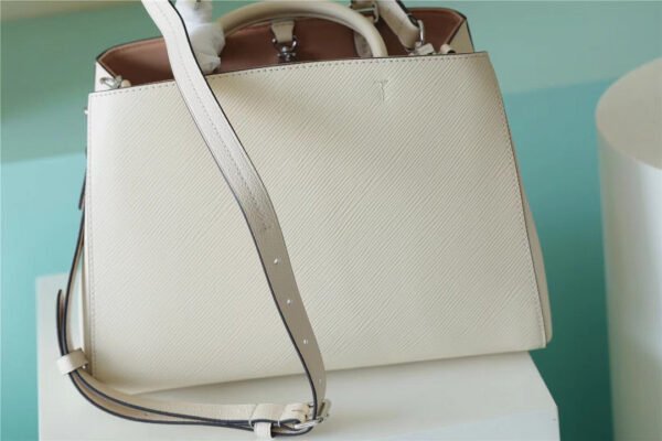 d65a9f4b LV Marelle Tote MM Epi White For Women, Women¡¯s Handbags, Shoulder And Crossbody Bags 11.8in/30cm LV