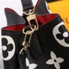 d65dd1f2b7f643258382bc41cc851457 LV N¨¦oNo¨¦ MM LV Initials And Monogram Flowers Black/White For Women, WoHandbags 10.2in/26cm LV M45497