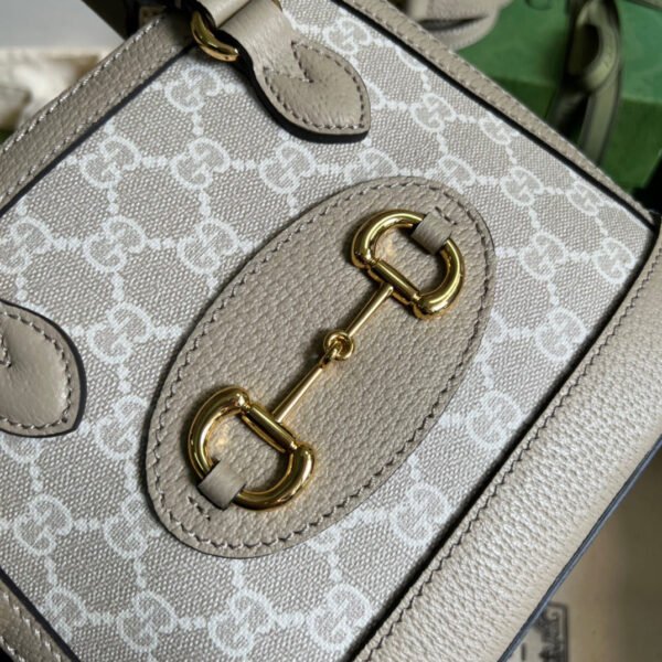 gg Horsebit 1955 gg Mini Bag Beige For Women, Women’s Bags 7.9in/20cm gg 677212 UULAG 9682