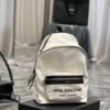 YSSL City Backpack In Canvas Unisex For Women 13.8in/35cm White YSL