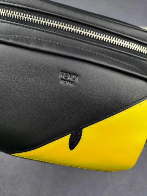 FI Little Monster Belt Bag Black/Yellow For Men, Men’s Bag 7.9in/20cm FF