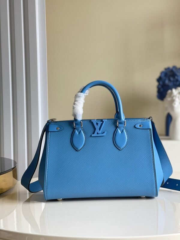 LV Grenelle Tote PM Epi Blue For Women, Women¡¯s Handbags, Shoulder And Crossbody Bags 10.6in/27cm LV