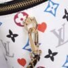 LV Vanity PM Bag Game On Monogram Canvas White By Nicolas Ghesquiere For Women, Women¡¯s Handbags, Shoulder And Crossbody 7.5in/19cm LV M57458