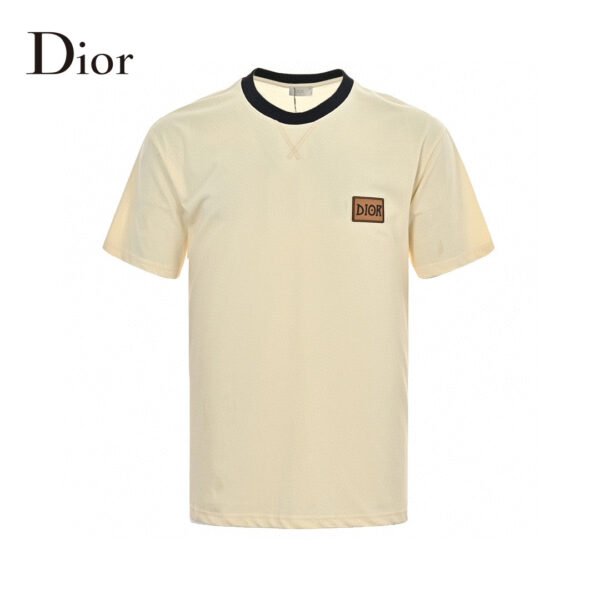d8798f13_24ac63b7-fb55-4c92-9e24-0245e9518ac5 Dior Cream T-Shirt with Black Trim