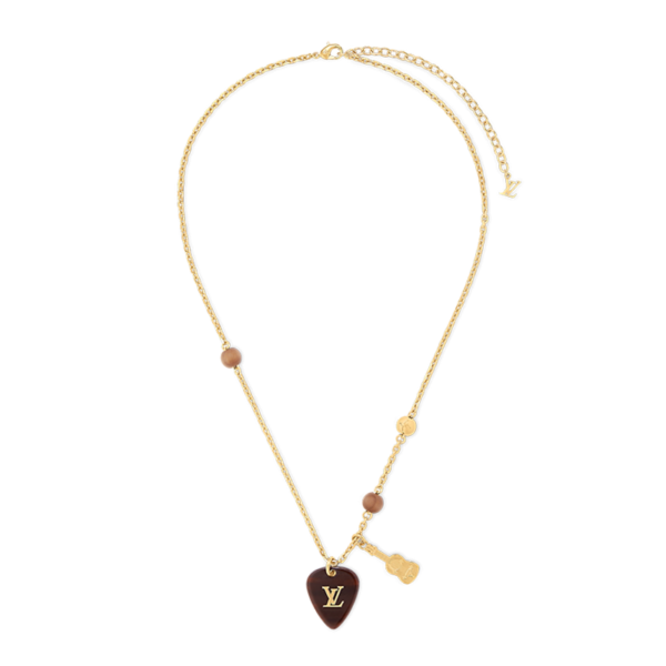 18K Louis Picks Pendant Necklace