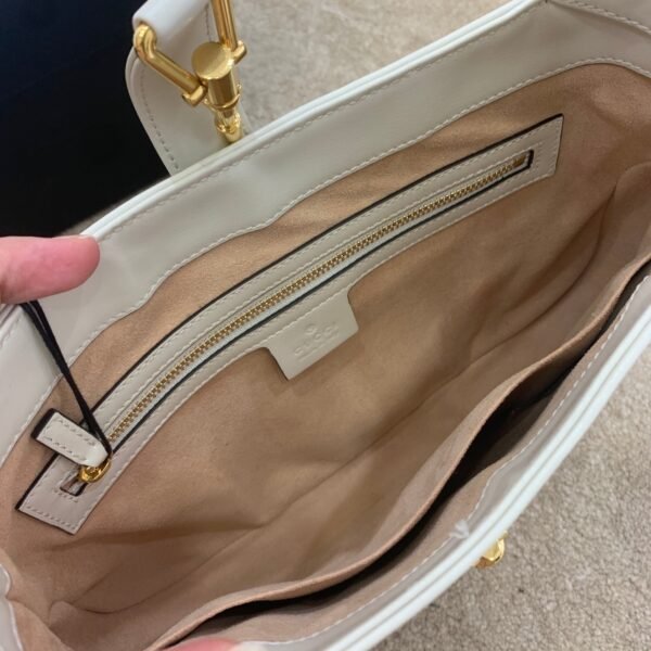 gg Jackie 1961 Small Shoulder Bag White For Women 10.8in/27.5cm gg 636709 10O0G 9022